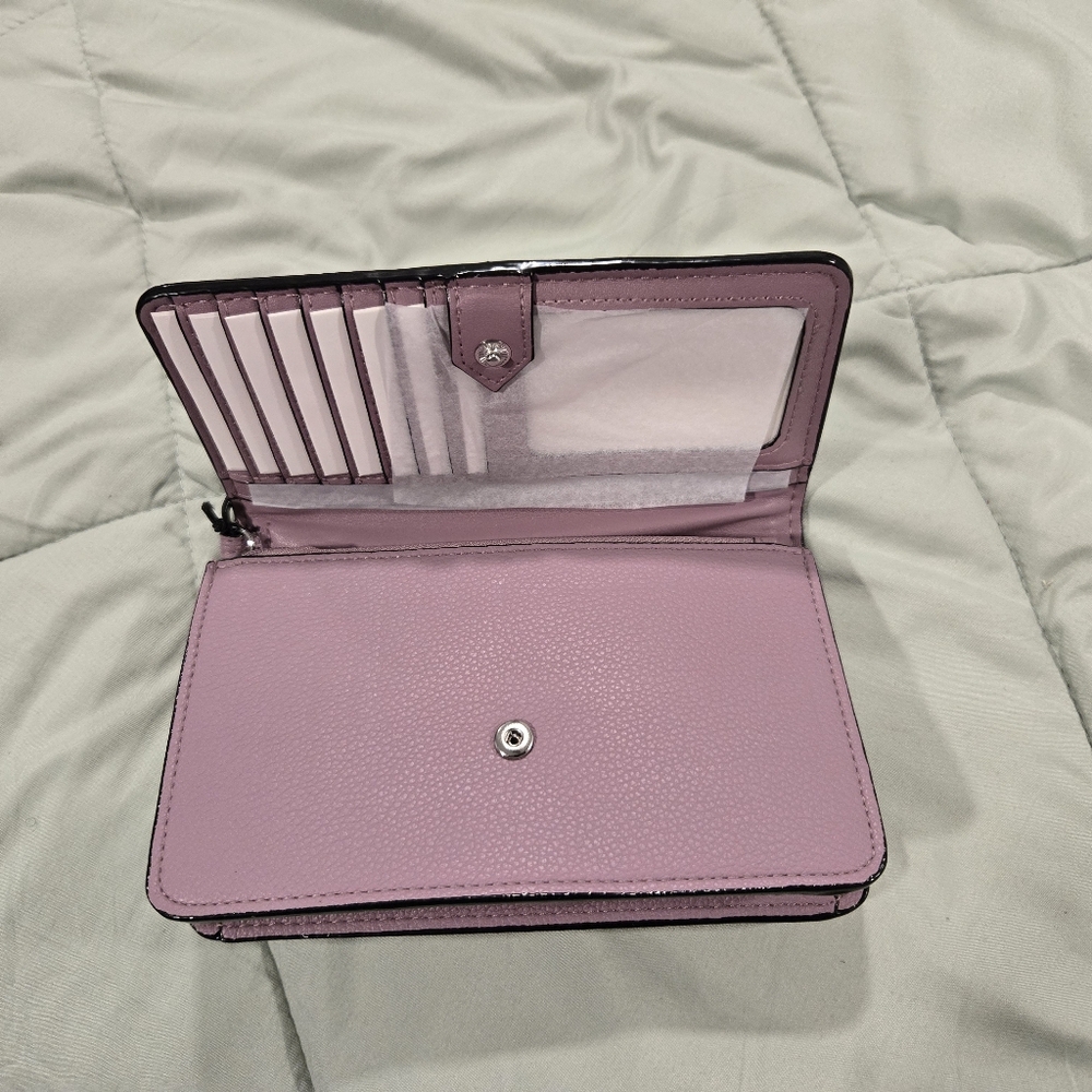 NWT Victoria's Secret Purple Quilted Crossbody Bag and Wallet Set - Picture 12 of 14